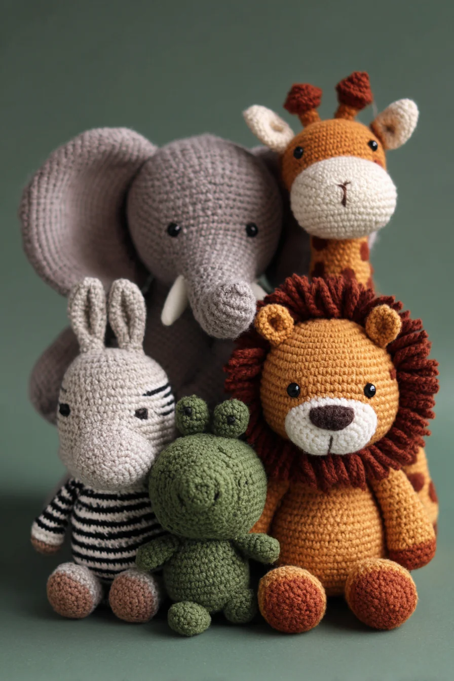 Amigurumi Safari Crochet Toys — Lion, Elephant, Giraffe & Friends Pattern Tips