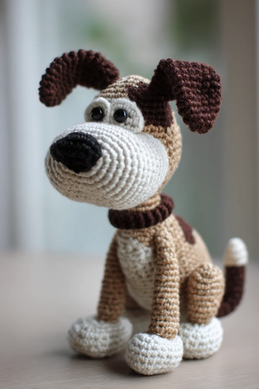 Amigurumi Sitting Puppy Crochet Pattern — Cute Dog Plush Toy (Crochet)