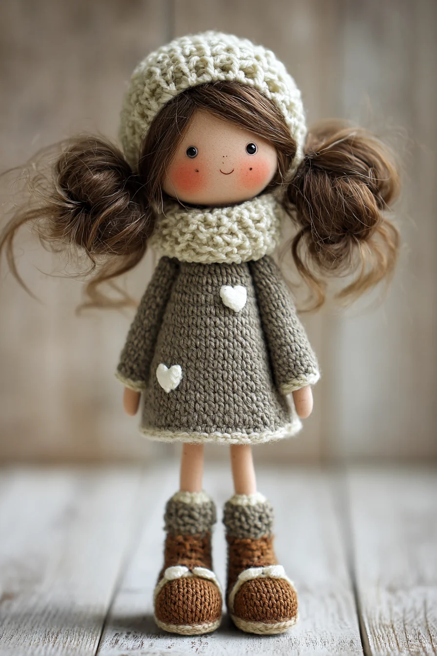 Amigurumi Winter Doll Crochet Pattern — Hat, Scarf, Dress & Boots (Intermediate)