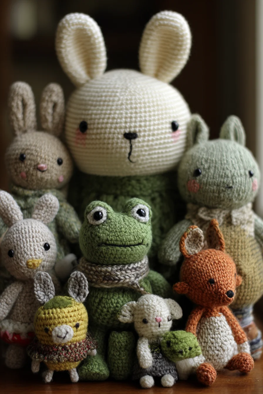 Amigurumi Woodland Friends Crochet Pattern — Bunny, Frog & Fox Plushies