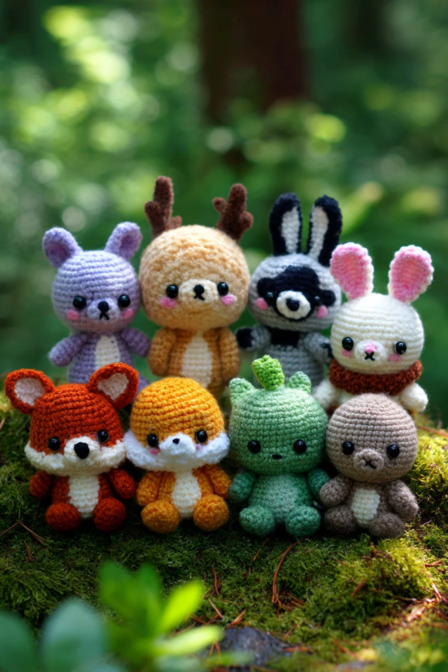 Amigurumi Woodland Friends Crochet Pattern — Cute Mini Animal Plushies