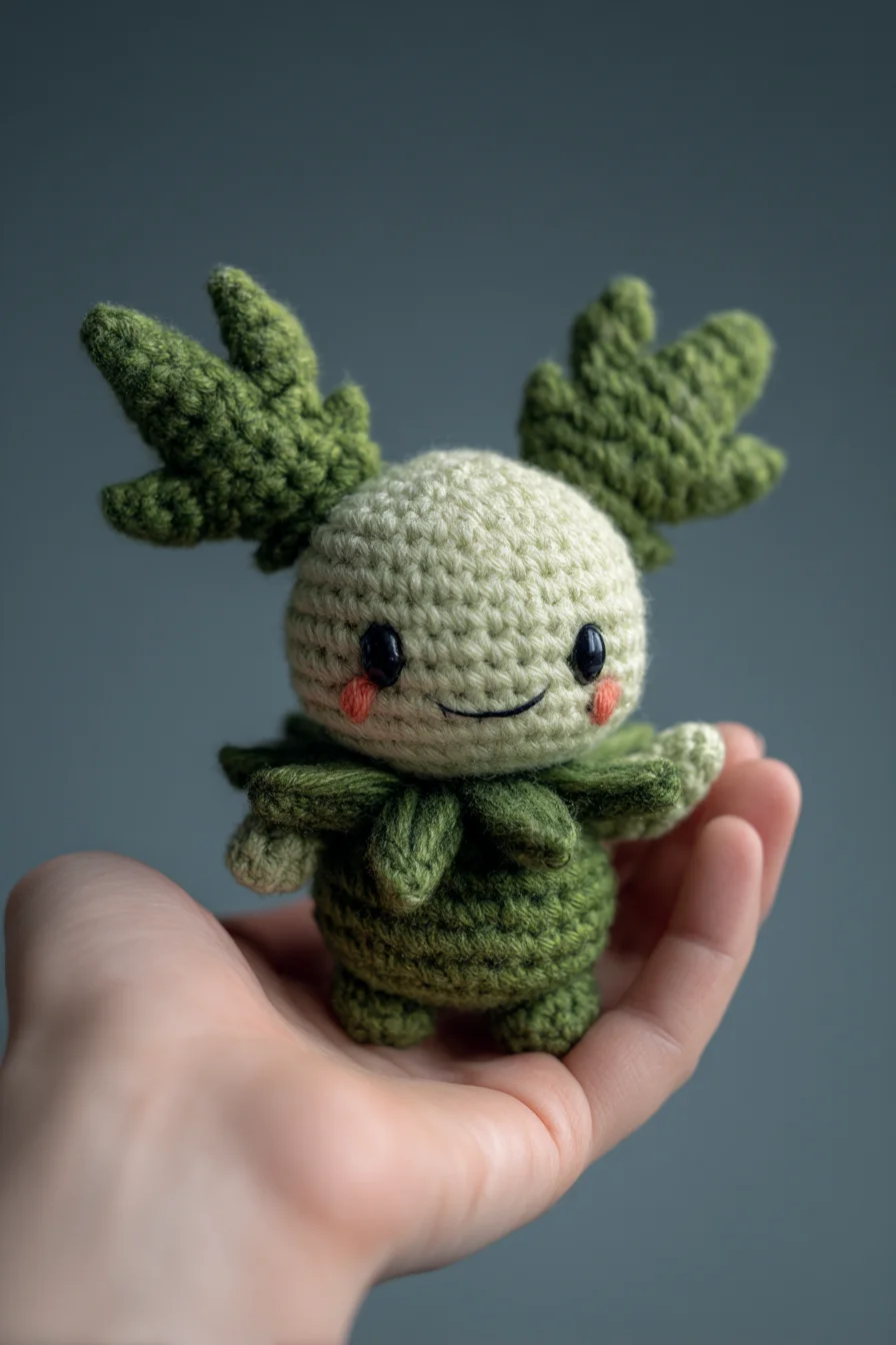 Amigurumi Woodland Sprout Crochet Doll — Leaf Antler Amigurumi Pattern