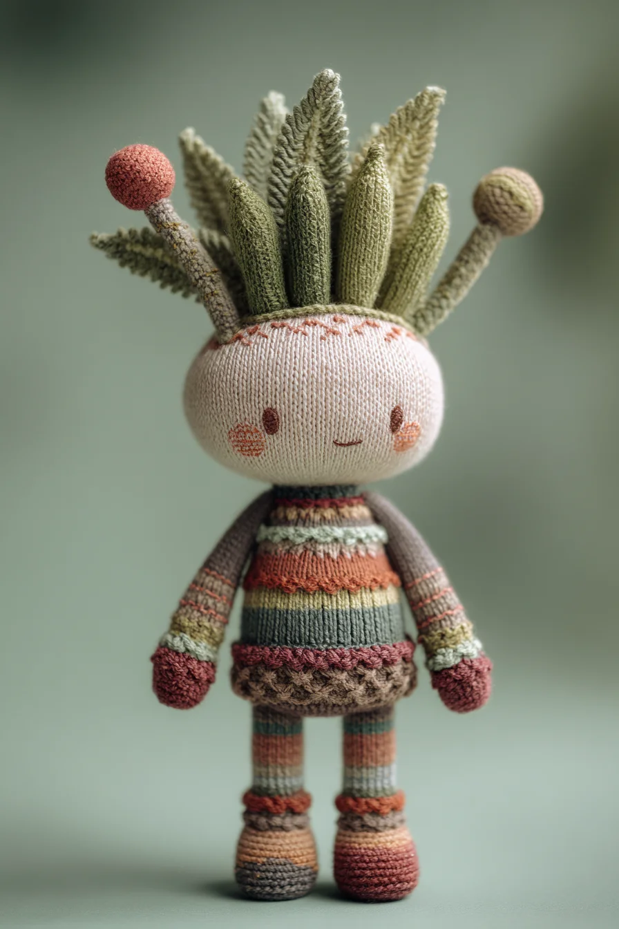 Botanical Amigurumi Crochet Doll — Plant-Top Amigurumi Pattern