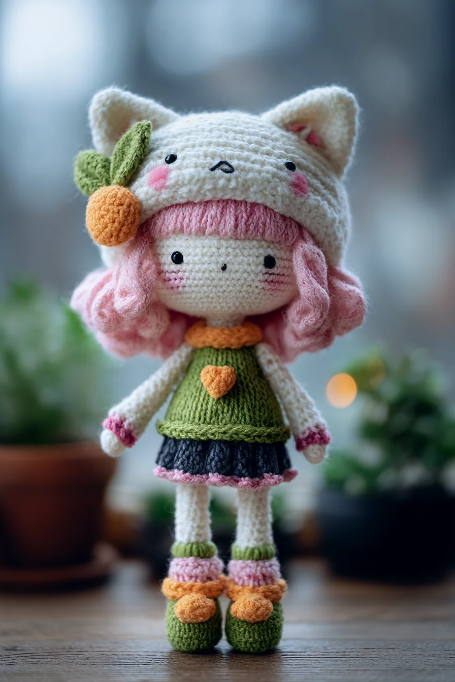 Cat-Hood Amigurumi Doll Crochet Pattern — Cute Amigurumi Crochet Toy