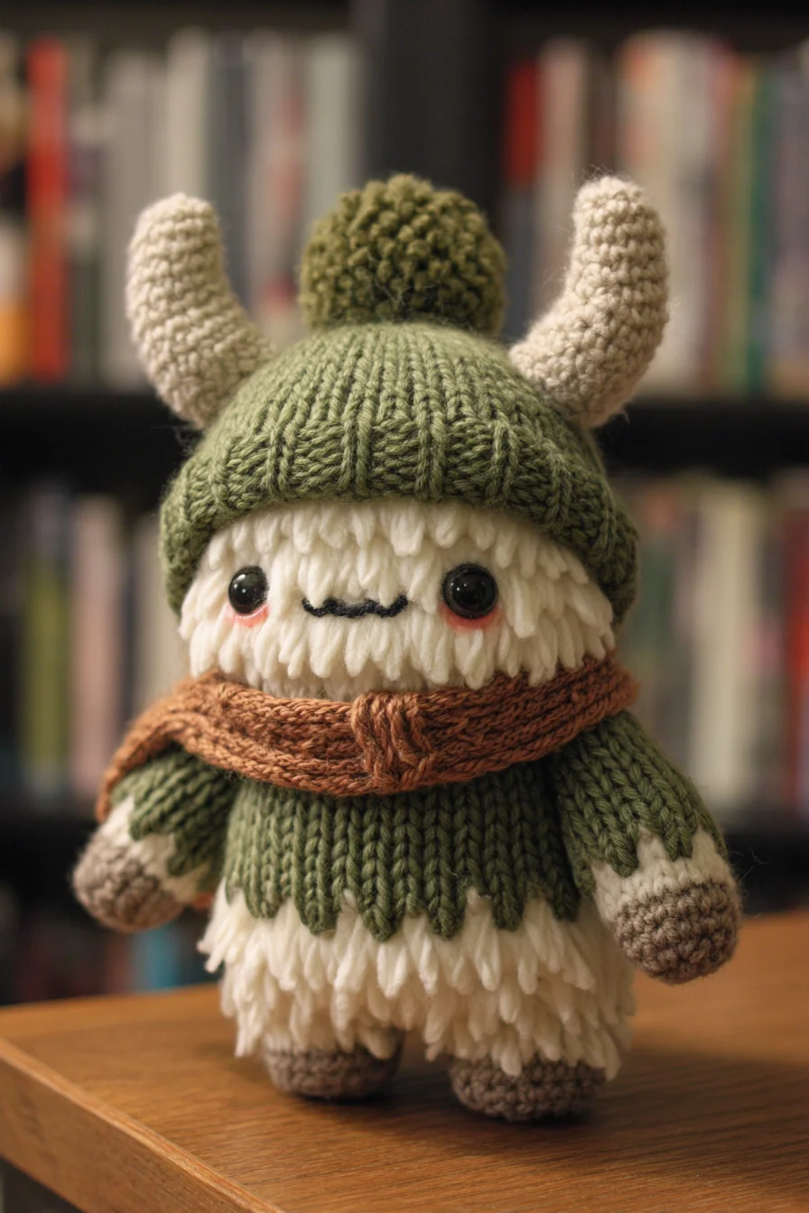 Cozy Shaggy Amigurumi Monster Crochet Pattern — Hat, Scarf & Loop Fur