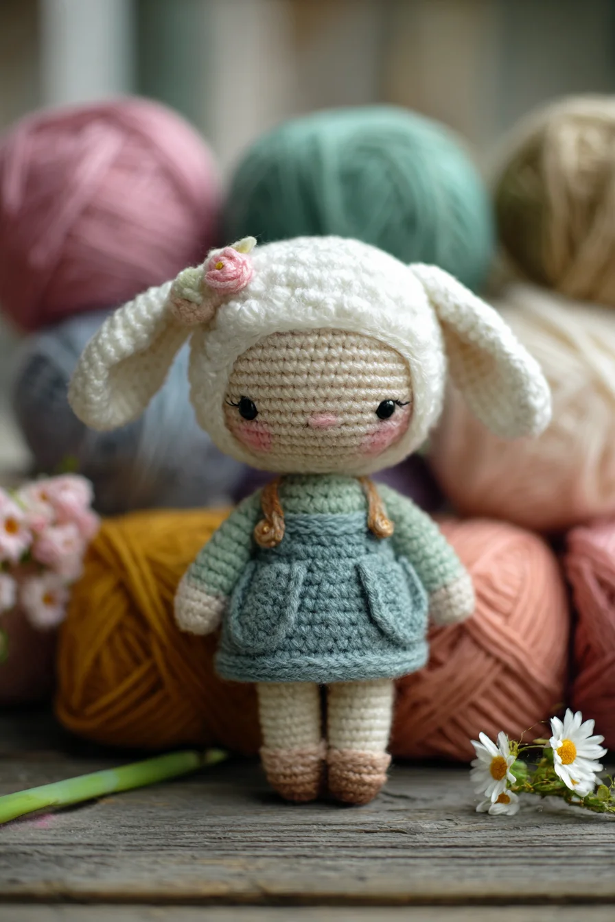 Crochet Amigurumi Bunny Doll — DK/Sport Yarn, 3.0 mm Hook, Beginner-Friendly