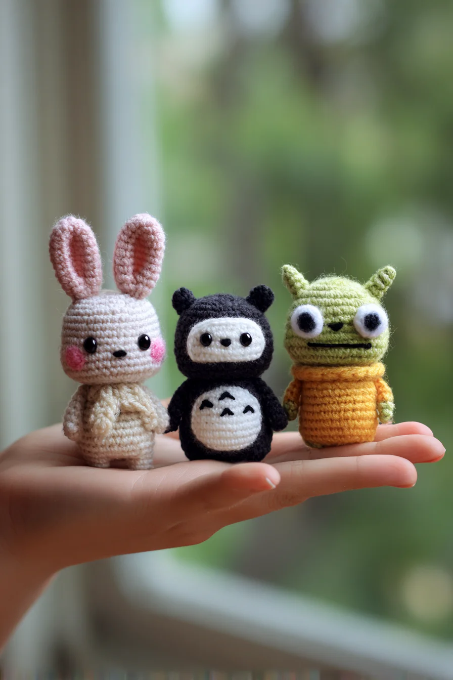 Crochet Amigurumi Minis: Bunny, Bear & Alien Pocket Friends Pattern