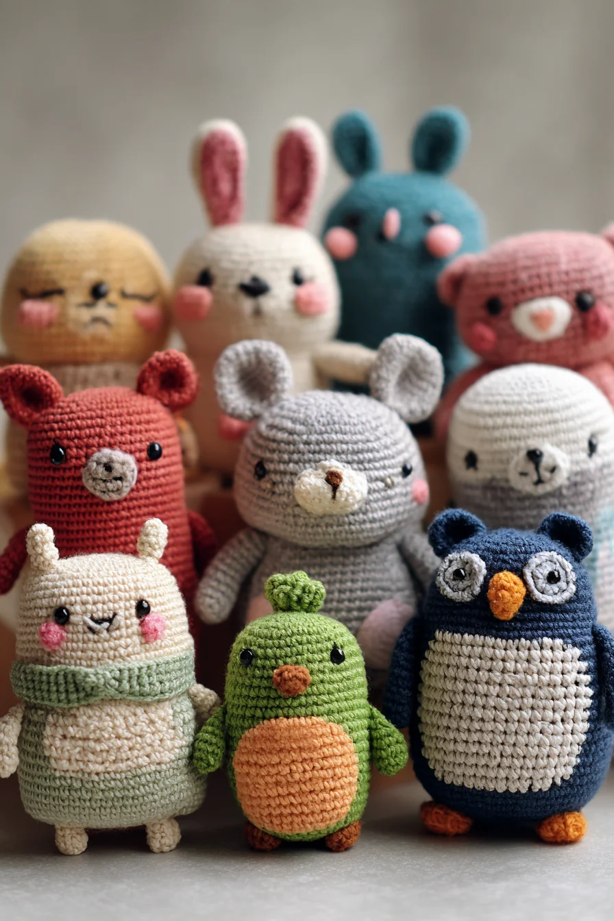 Cute Amigurumi Animal Crochet Pattern — Small Plush Toys for Beginners & Beyond