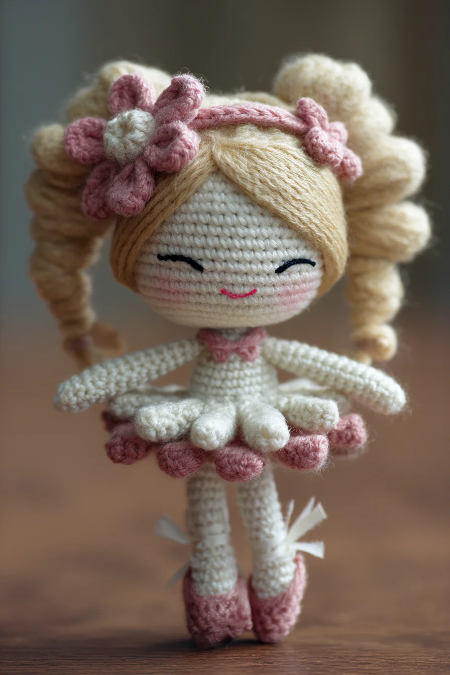 Cute Amigurumi Ballerina Doll Crochet Pattern (Mini Doll Tutorial)
