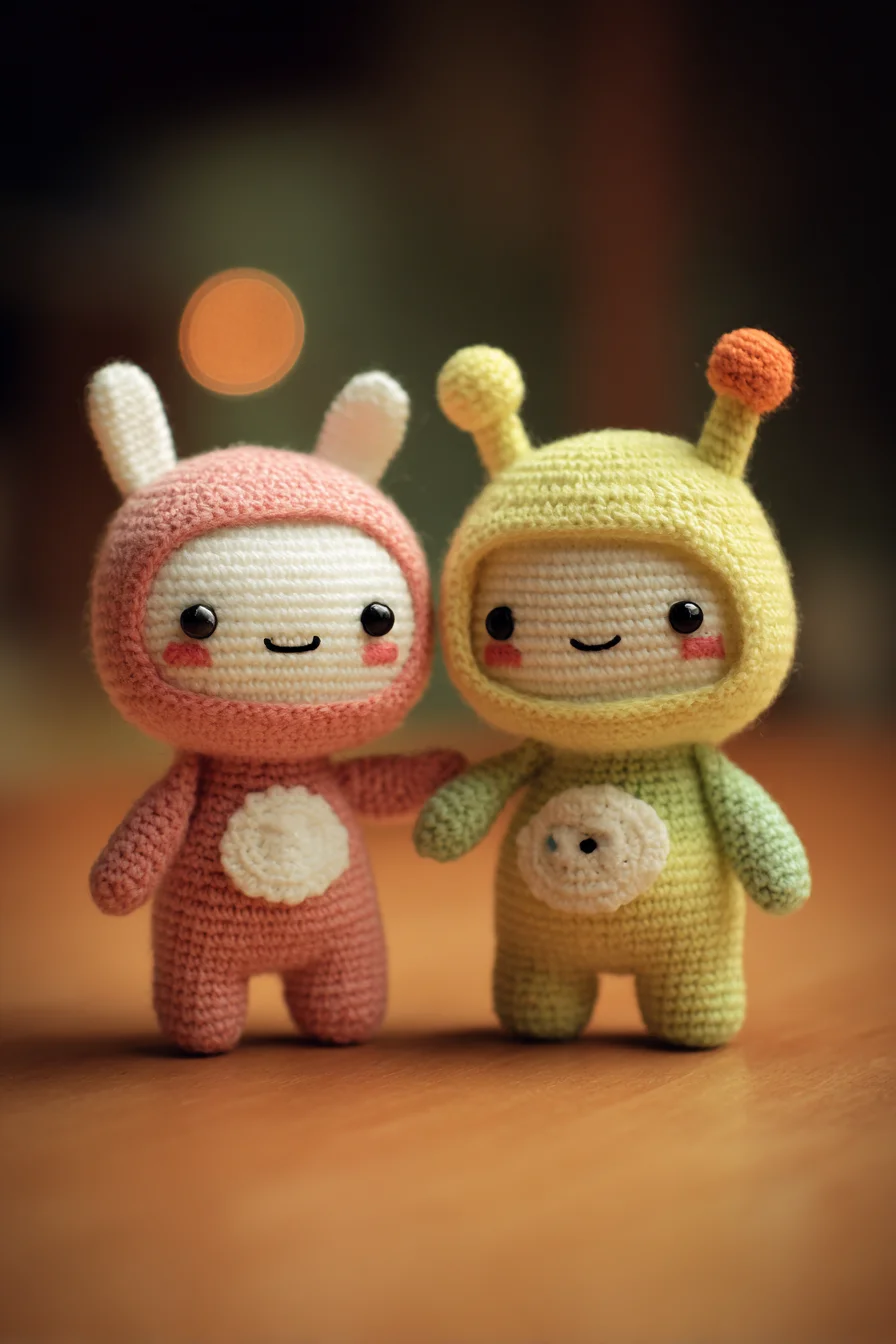 Cute Amigurumi Buddy Dolls — Crochet Pattern for Small Plush Toys
