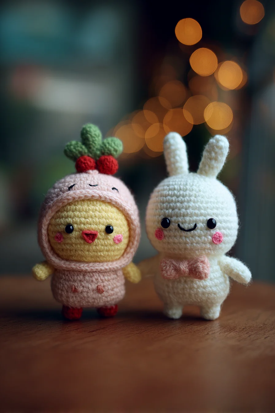 Cute Amigurumi Bunny & Chick Duo — Crochet Pattern for Small Plush Toys
