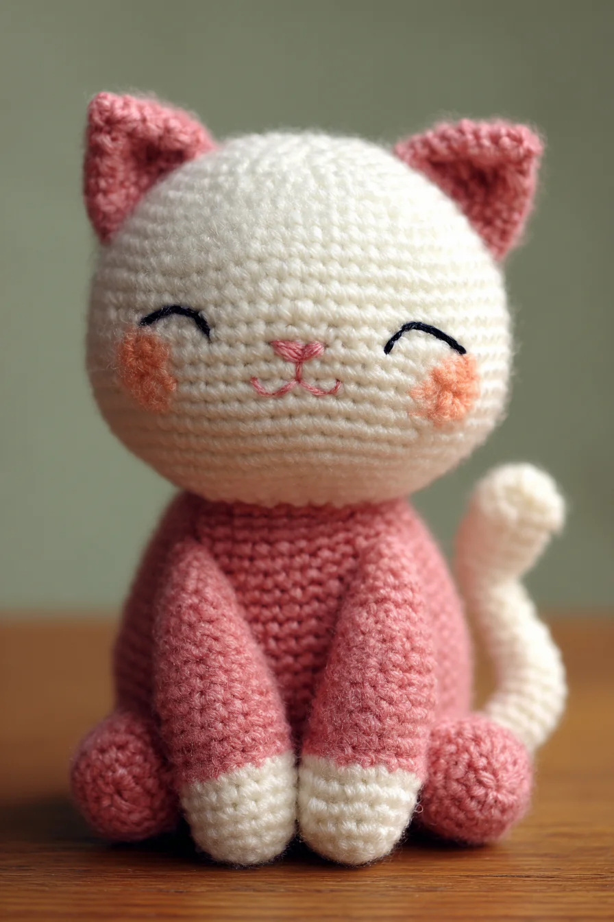 Cute Amigurumi Crochet Cat Pattern — Small Plush Kitty for Beginners & Beyond