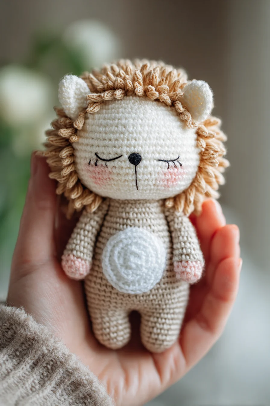 Cute Lion Amigurumi Crochet Pattern — Small Plush Crochet Toy