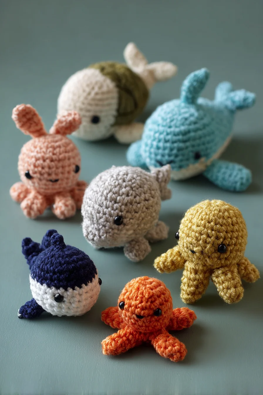 Cute Ocean Amigurumi Crochet Patterns: Tiny Whales, Octopuses & More