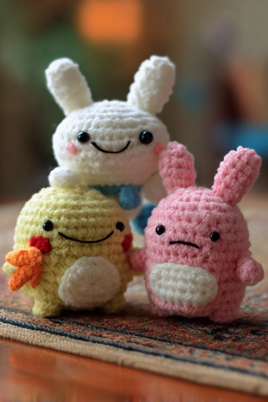 Cute Plush Bunny & Friends Amigurumi Crochet Pattern — Soft Toy Tutorial