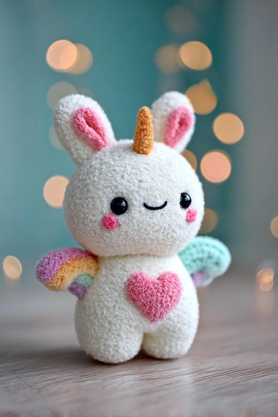 Fluffy Unicorn Bunny Amigurumi Crochet Pattern — Cute Plush Crochet Toy