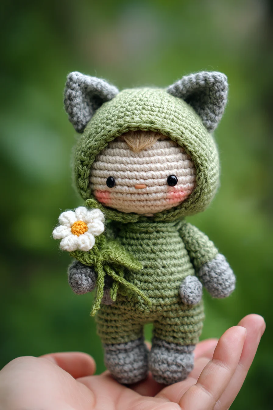Fox-Hood Amigurumi Crochet Doll — Mini Crochet Pattern