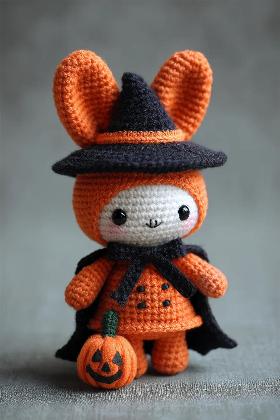 Halloween Bunny Amigurumi Crochet Pattern — Witch Costume