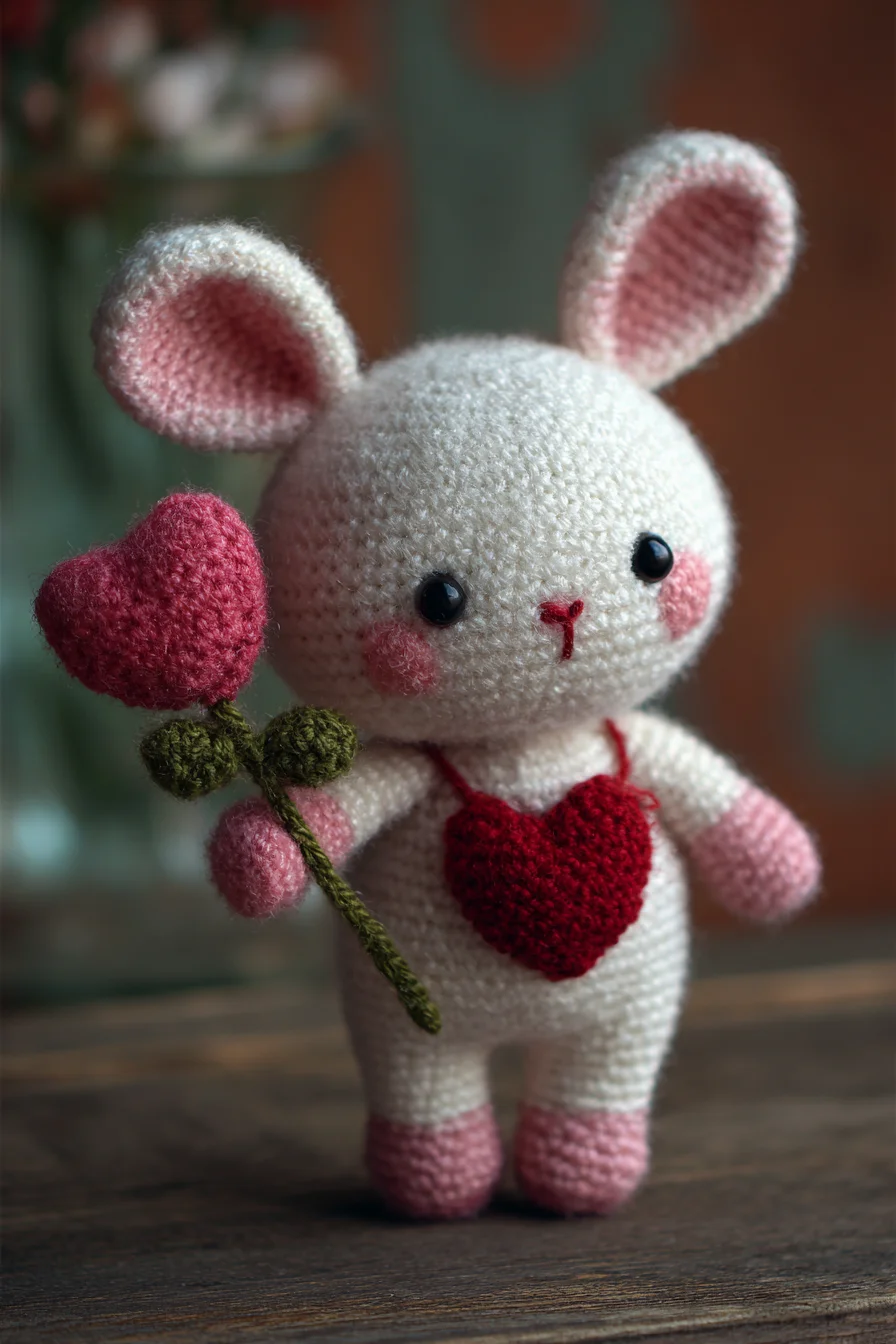 Heart Bunny Amigurumi Crochet Pattern — Cute Crochet Bunny with Heart