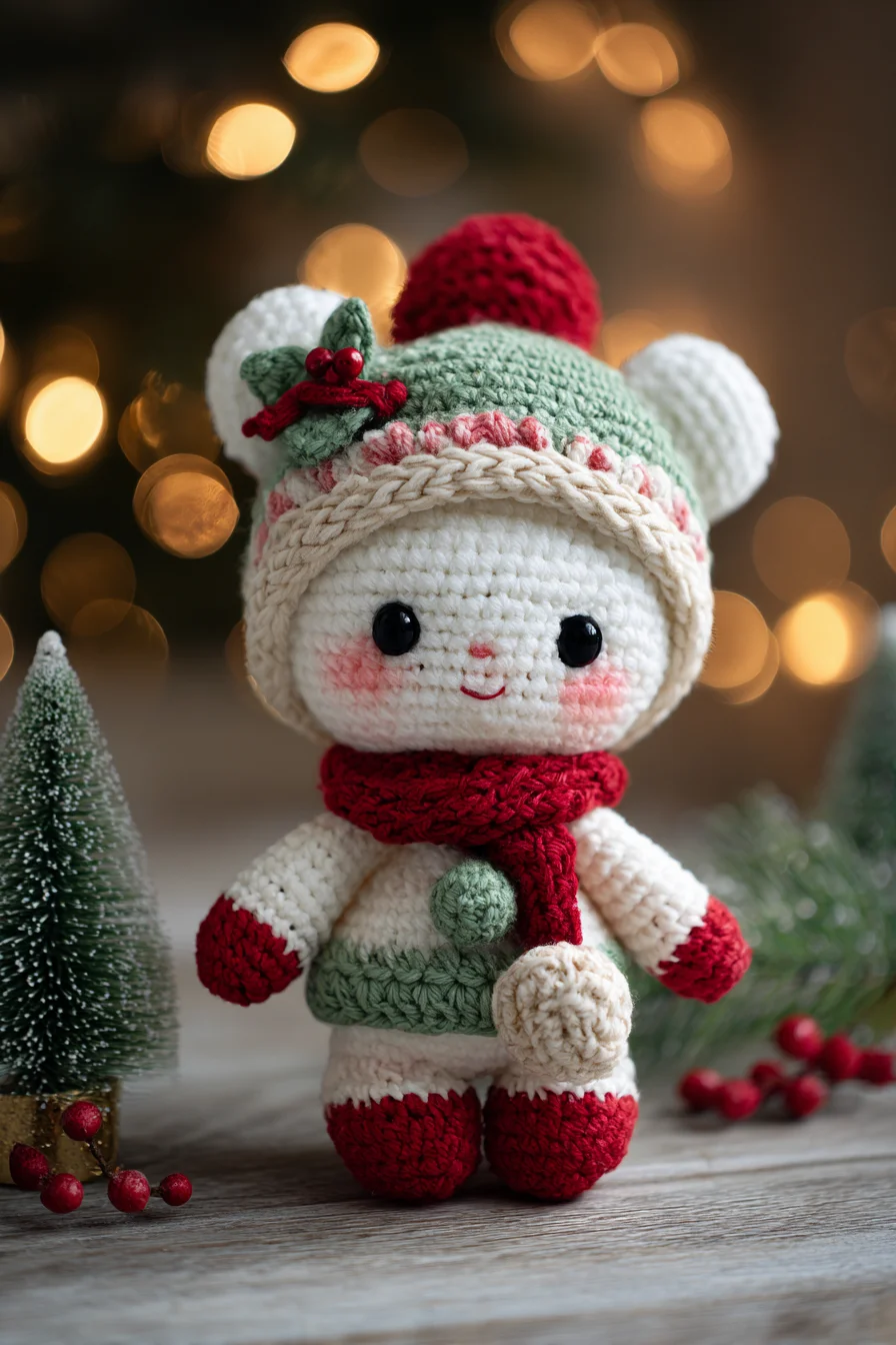 Holiday Amigurumi Bear Crochet Pattern — Cute Christmas Plush Toy