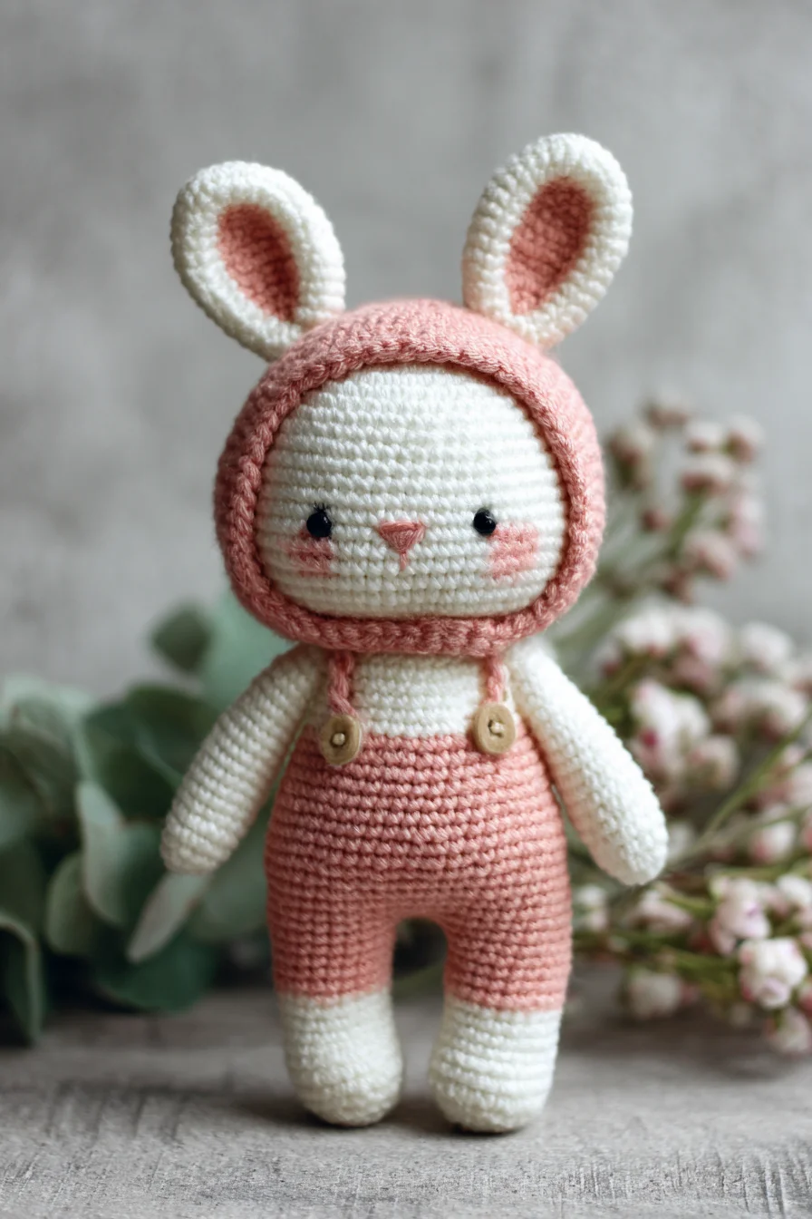 Hooded Bunny Amigurumi Crochet Pattern — Cute Doll in DK Yarn