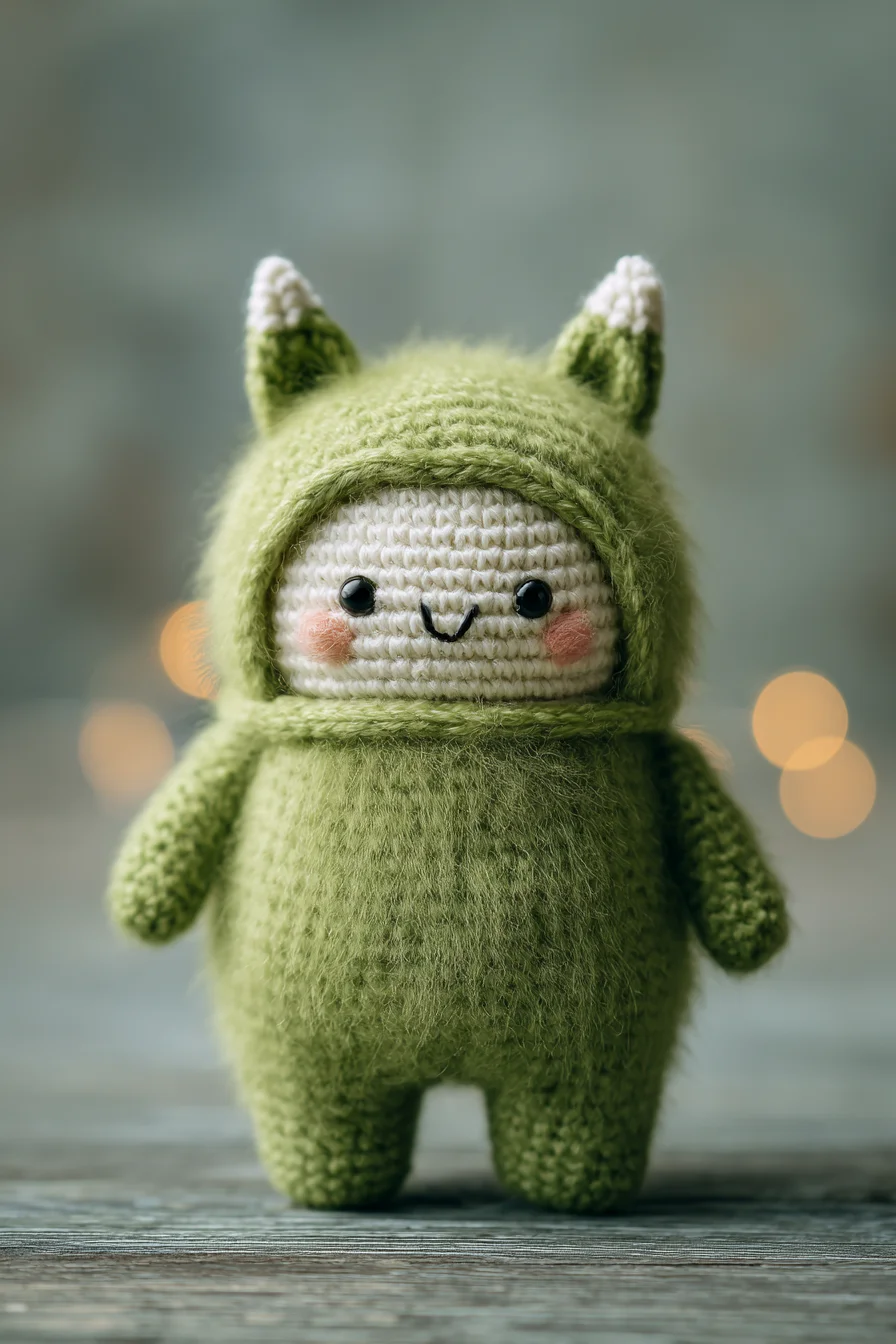 Hooded Green Monster Amigurumi Crochet Pattern — Plush Toy Tutorial