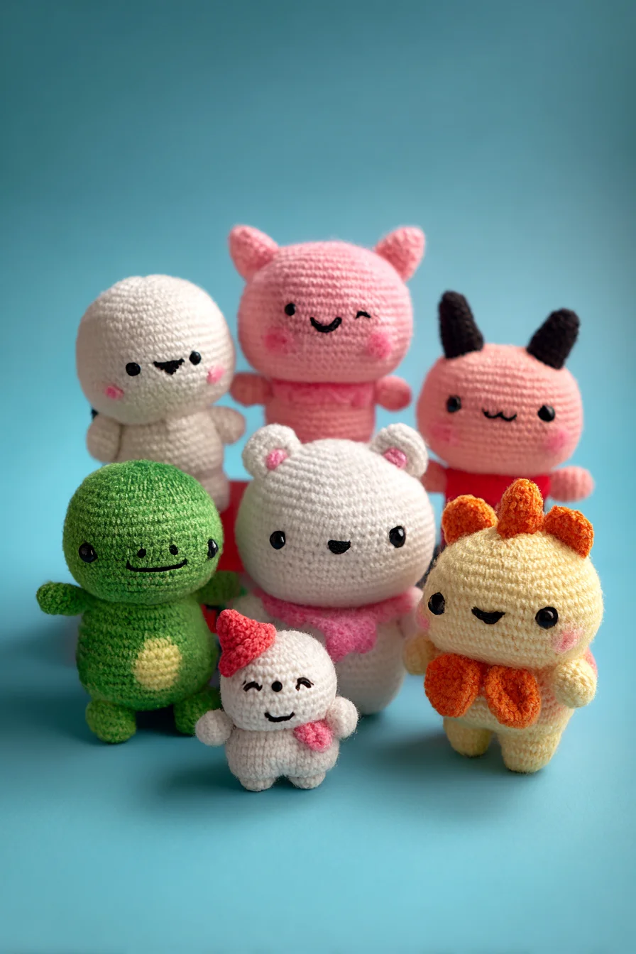 Kawaii Amigurumi Crochet Friends — Cute Mini Plush Toy Pattern