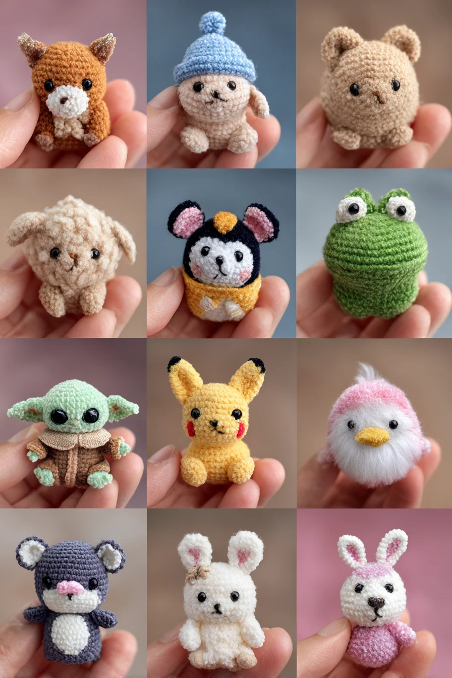 Micro Amigurumi Crochet: Tiny Animal & Character Patterns for All Levels
