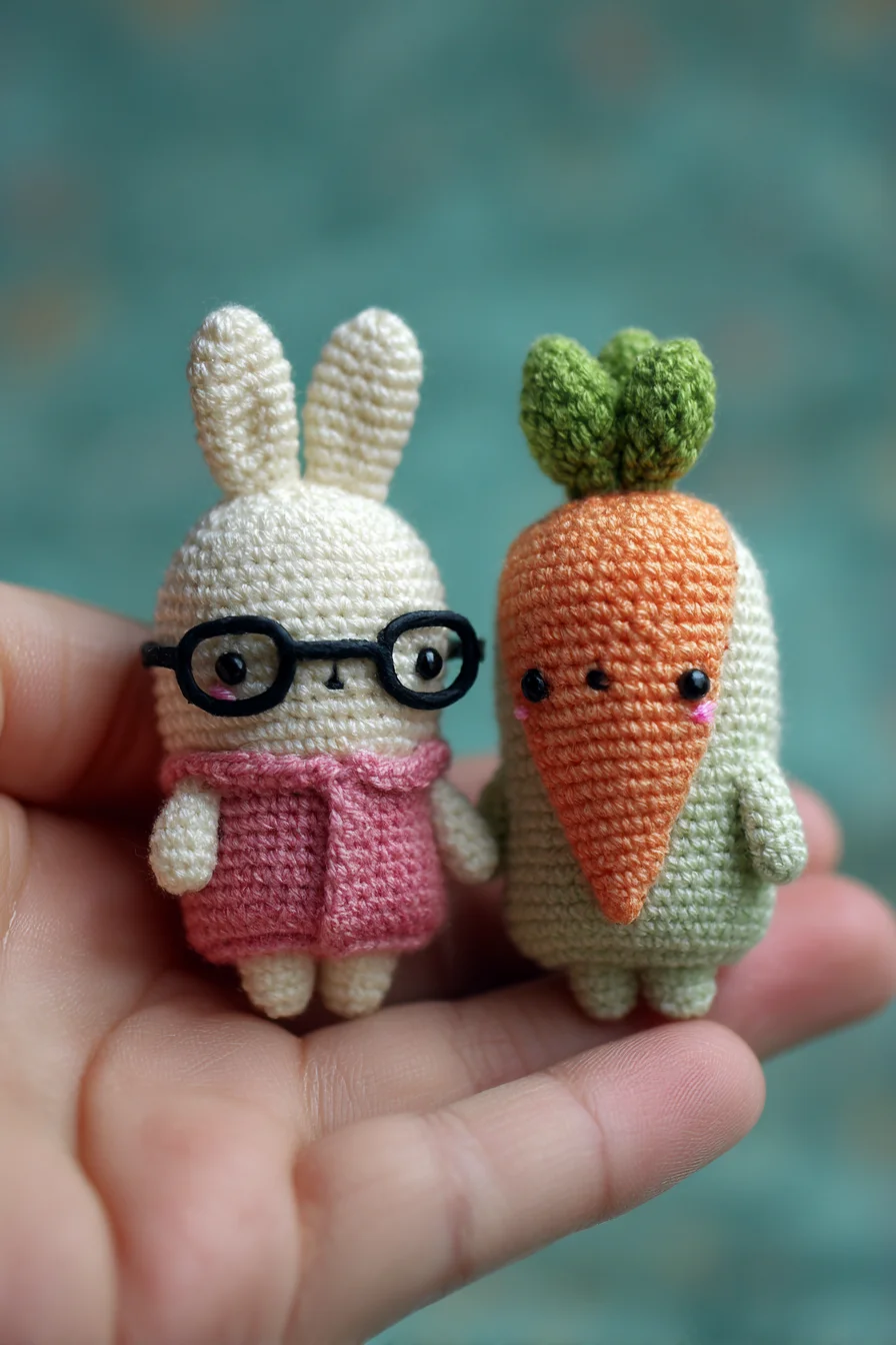 Mini Amigurumi Bunny & Carrot Crochet Pattern — Tiny Plush Toy Tutorial