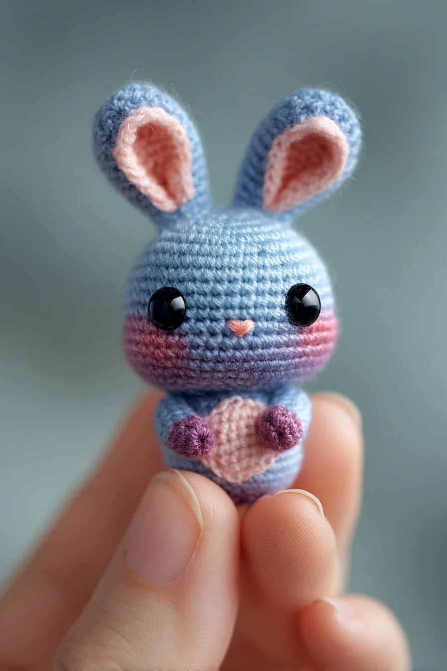 Mini Amigurumi Bunny Crochet Pattern — Tiny Crochet Bunny Tutorial