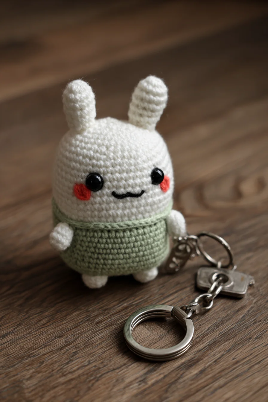 ## Mini Amigurumi Bunny Keychain — Cute Crochet Toy Pattern