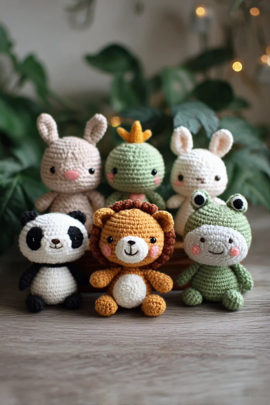 Mini Animal Amigurumi Set — Crochet Pattern for Cute Small Plush Toys