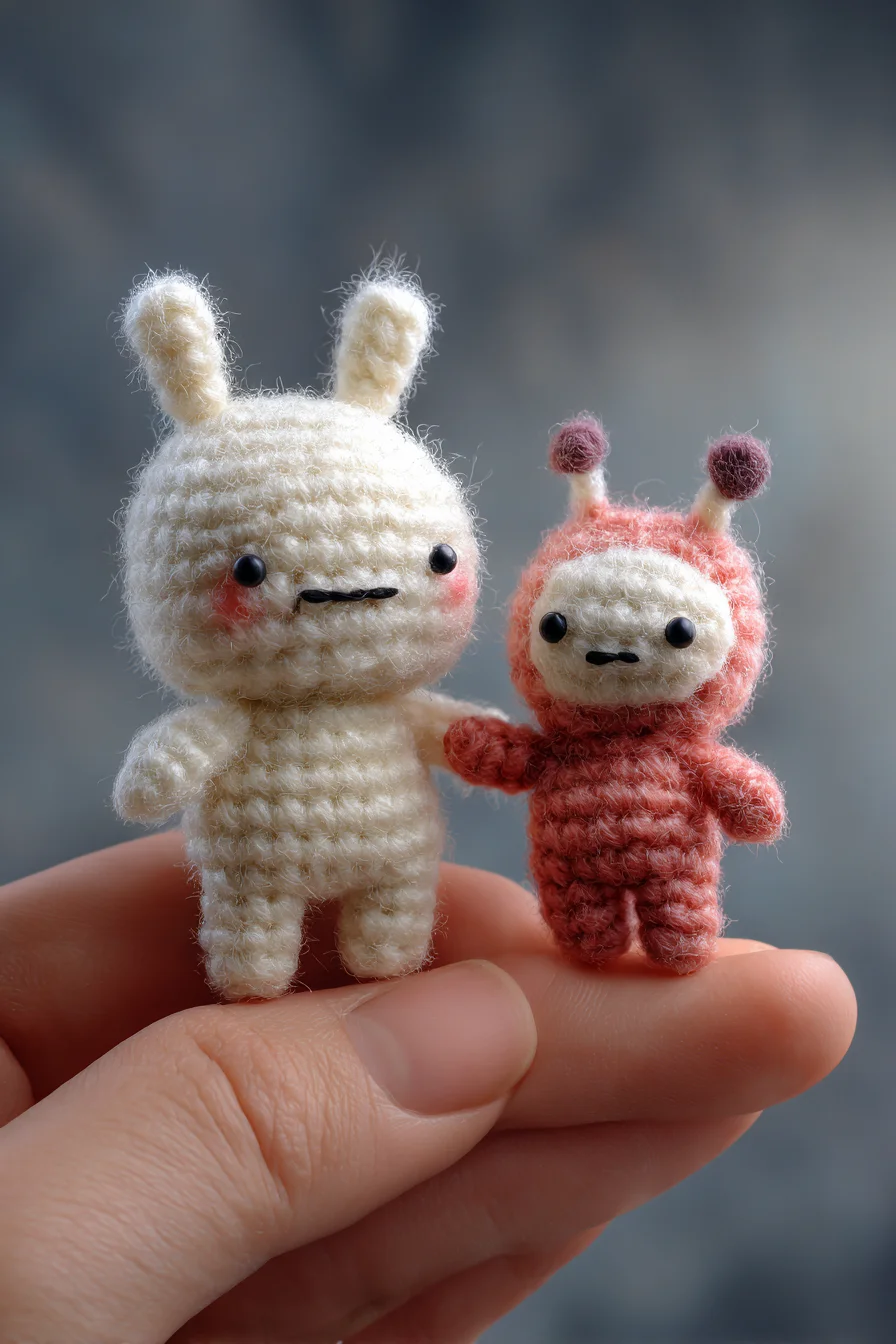 Mini Bunny & Alien Amigurumi — Tiny Crochet Toy Pattern