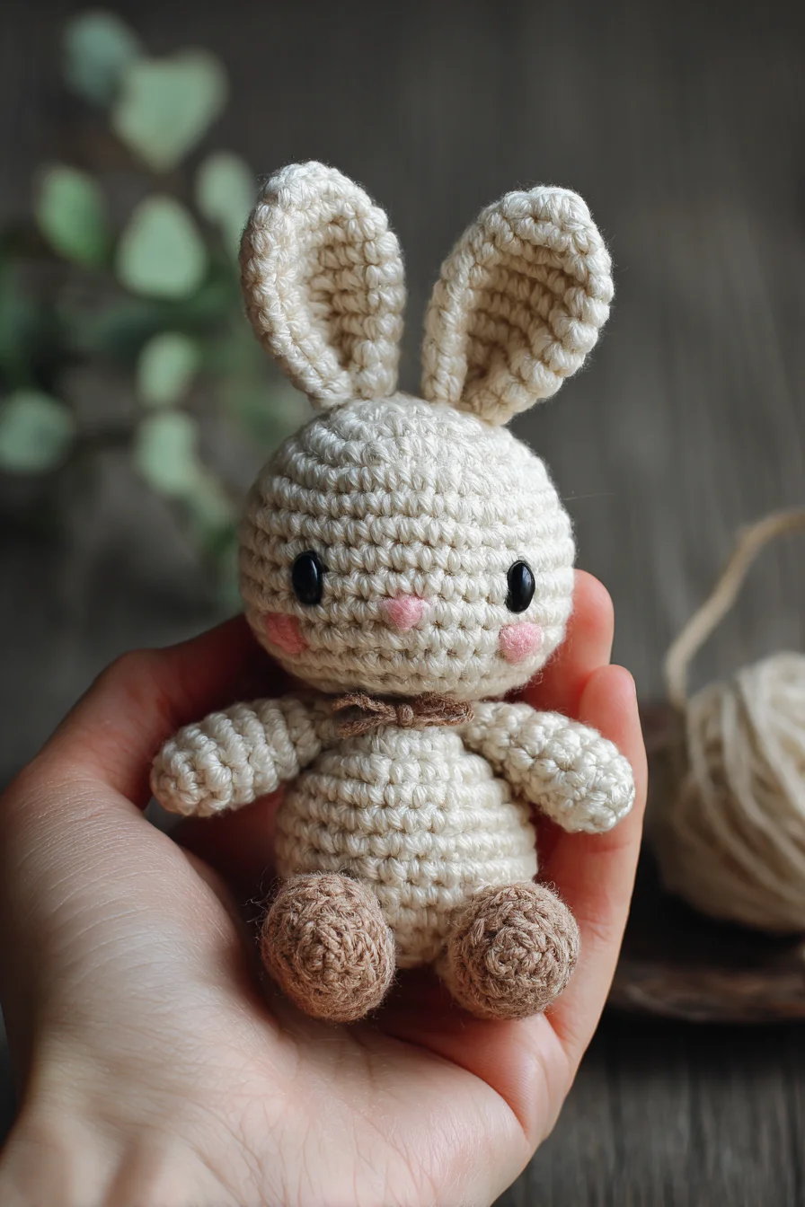 Mini Bunny Amigurumi Crochet Pattern — Cute Handheld Crochet Toy