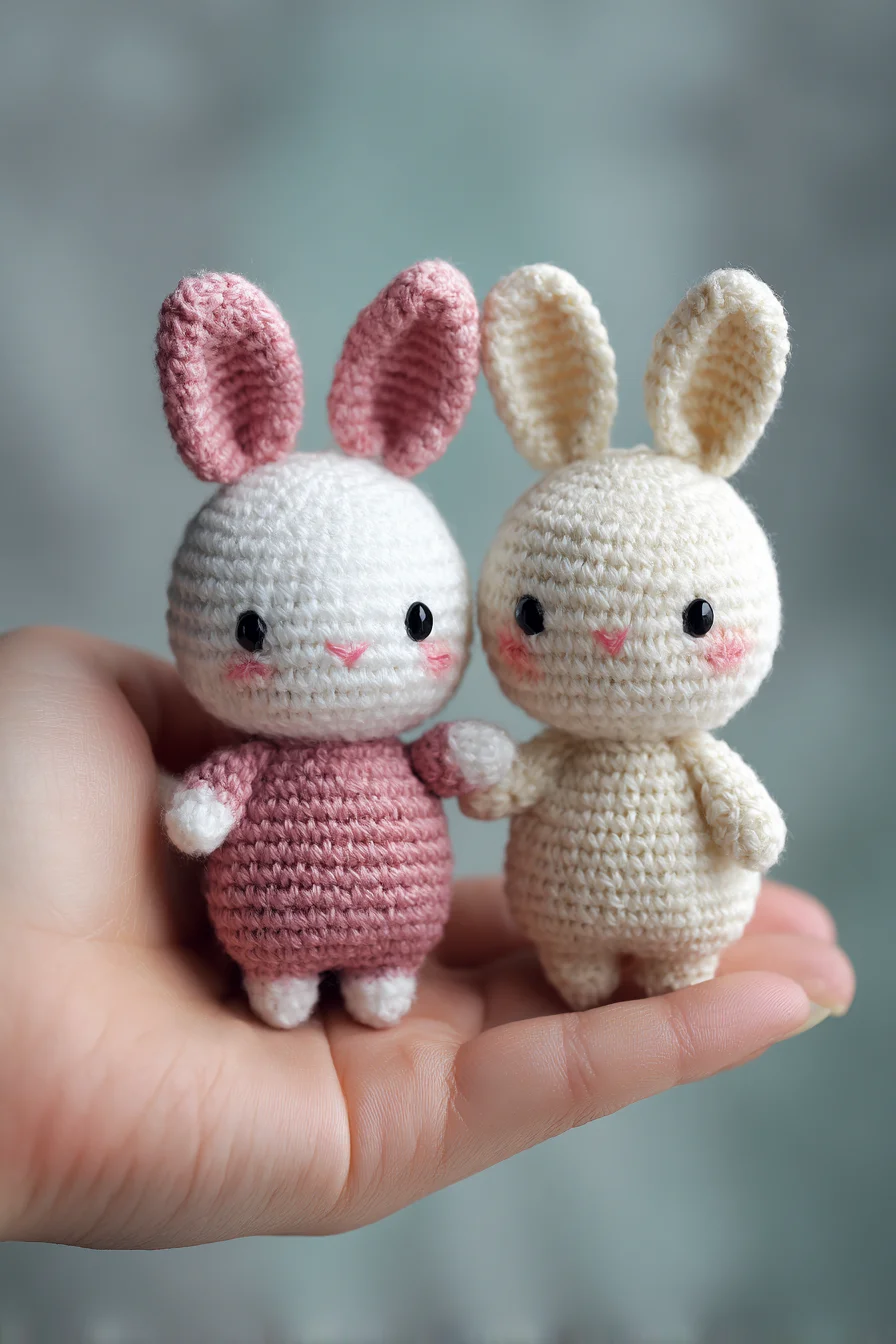 Mini Bunny Amigurumi Crochet Pattern — Cute Tiny Crochet Rabbits