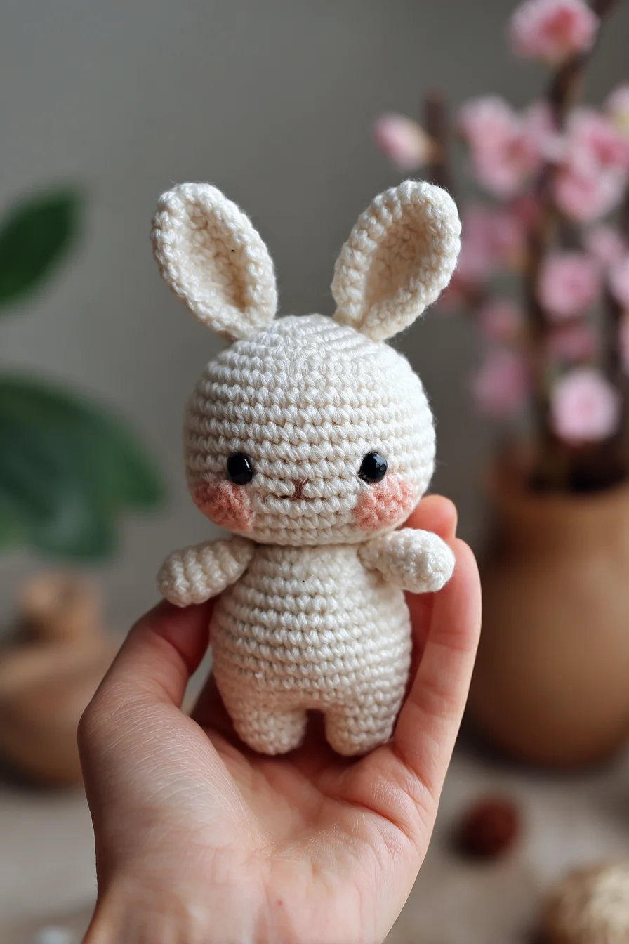Mini Bunny Amigurumi Crochet Pattern — Handheld Cute Crochet Toy