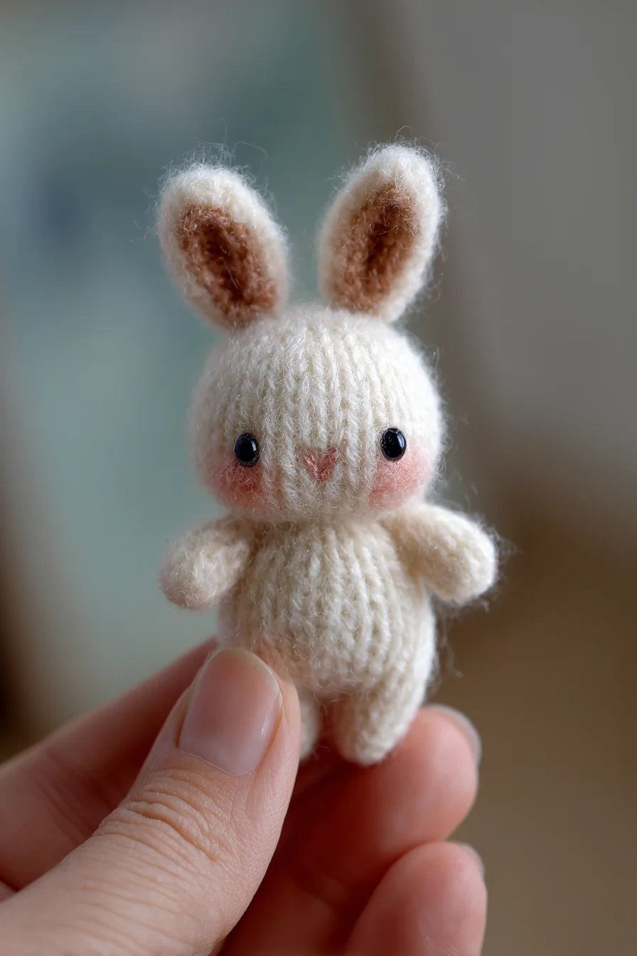 Mini Bunny Amigurumi Crochet Pattern — Tiny Fuzzy Crochet Toy