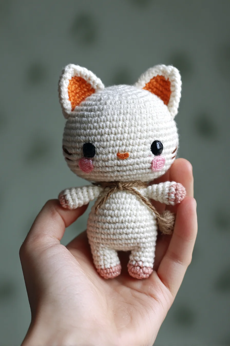 Mini Cat Amigurumi Crochet — Sweet Handheld Kitty Pattern
