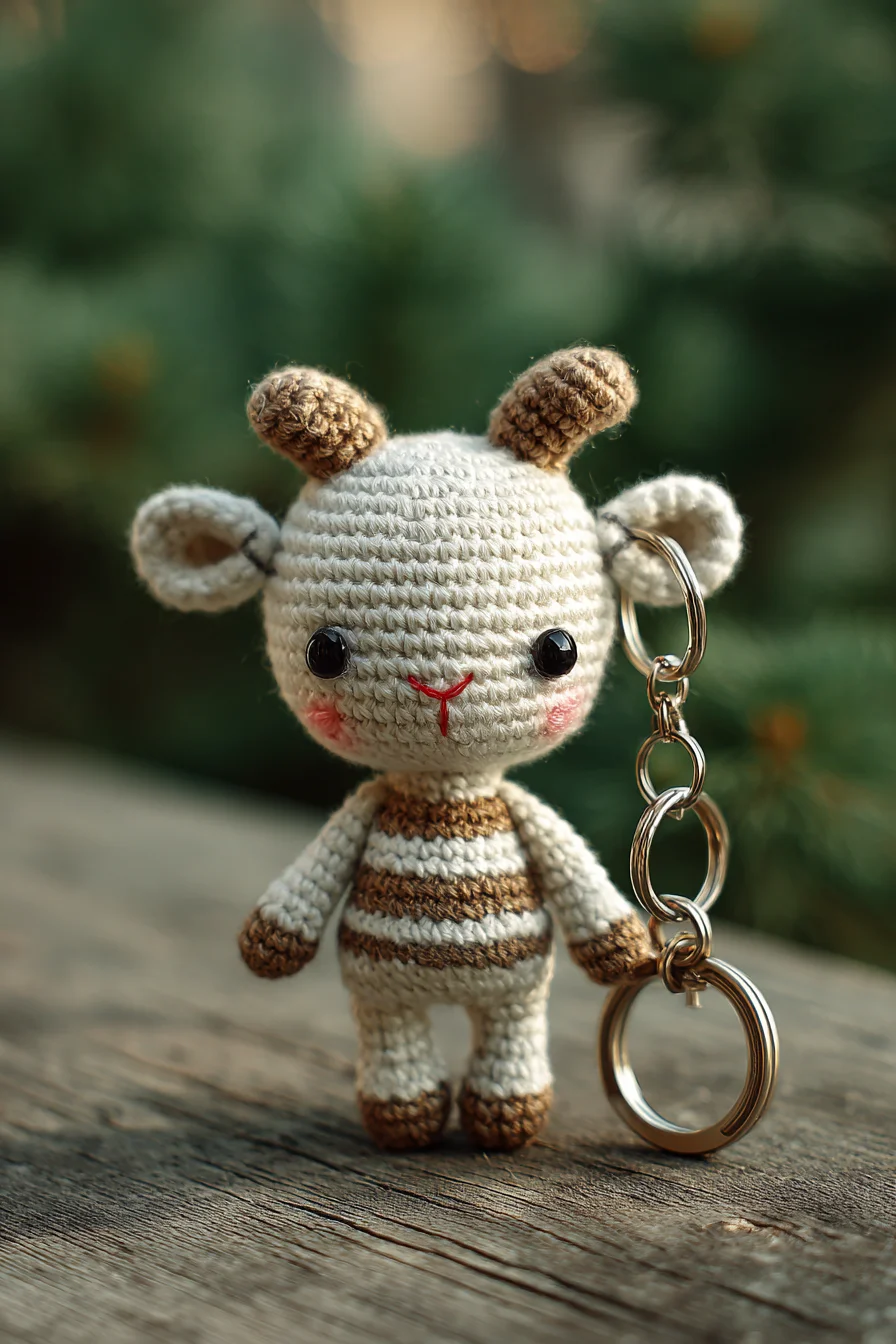 Mini Crochet Amigurumi Goat Keychain — Cute Crochet Goat Pattern