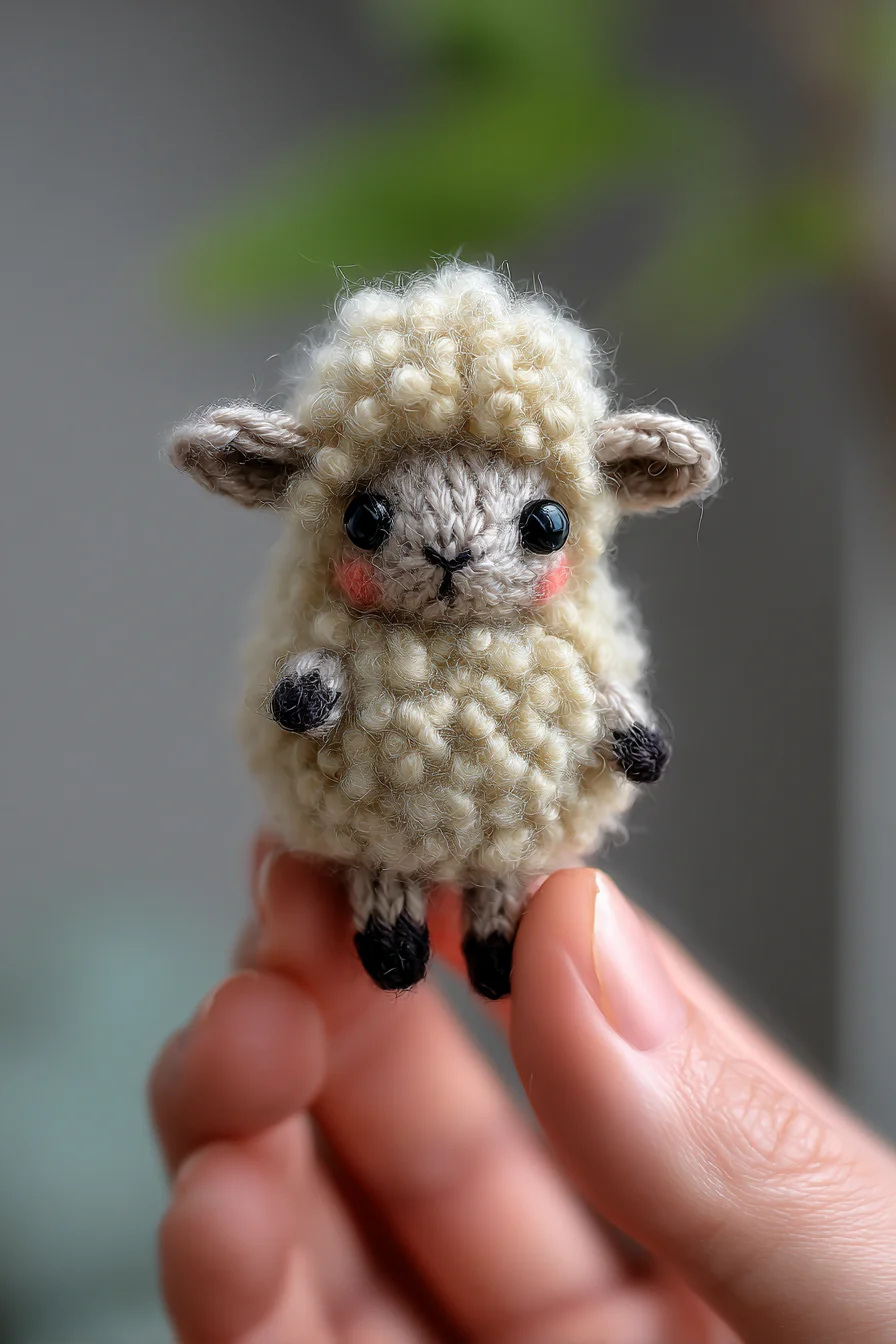 Mini Curly Sheep Amigurumi Crochet Pattern — Tiny Crochet Sheep Toy