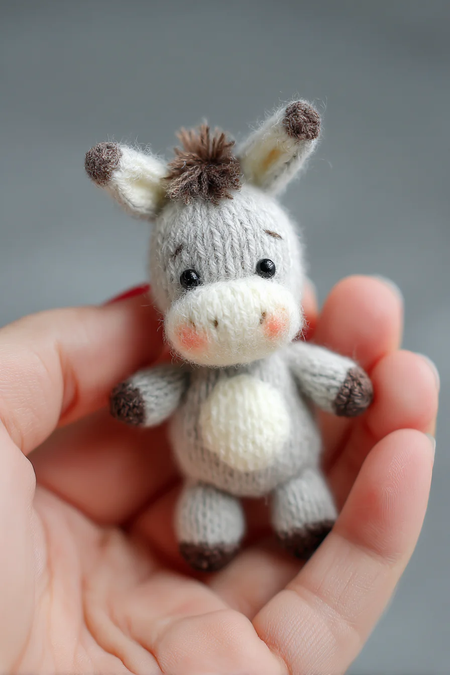 Mini Donkey Amigurumi Crochet Pattern — Cute Tiny Crochet Toy