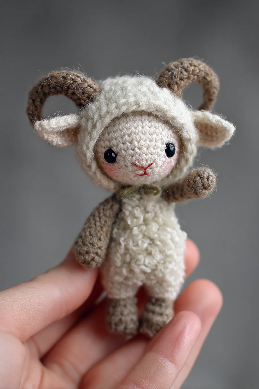 Mini Sheep Amigurumi Crochet Pattern — Cute Tiny Lamb Toy