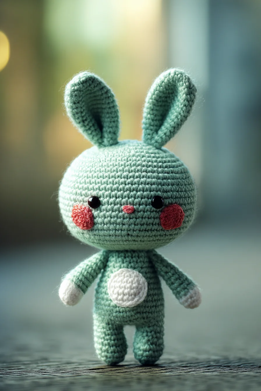 Mint Bunny Amigurumi Crochet Pattern — Cute Crochet Toy for Beginners
