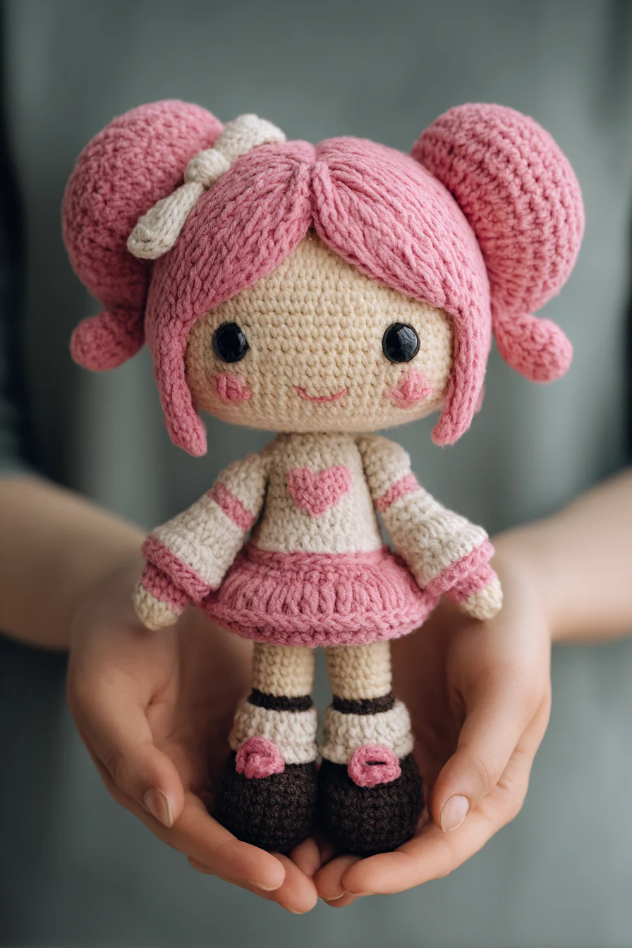 Pink Pigtail Amigurumi Doll — Cute Crochet Doll Pattern
