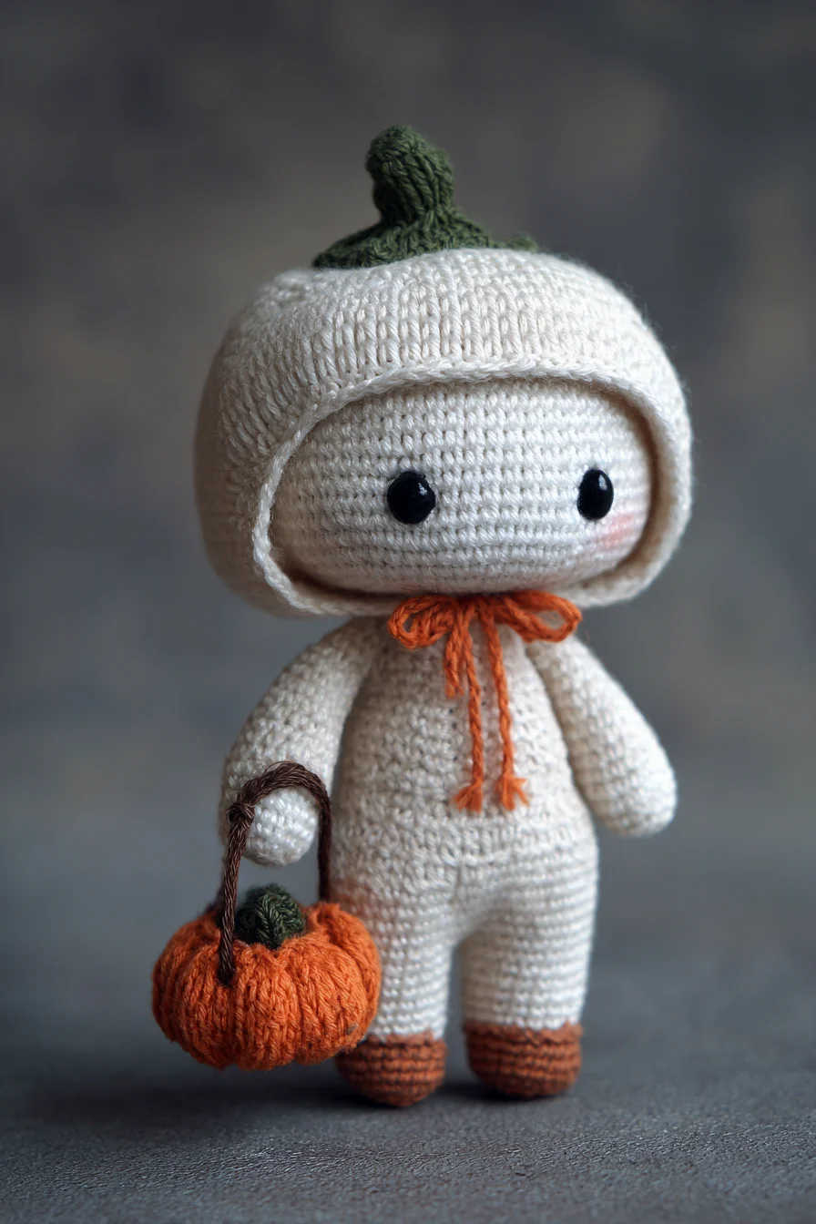 Pumpkin-Hood Amigurumi Doll — Crochet Pattern for Cute Fall Plush