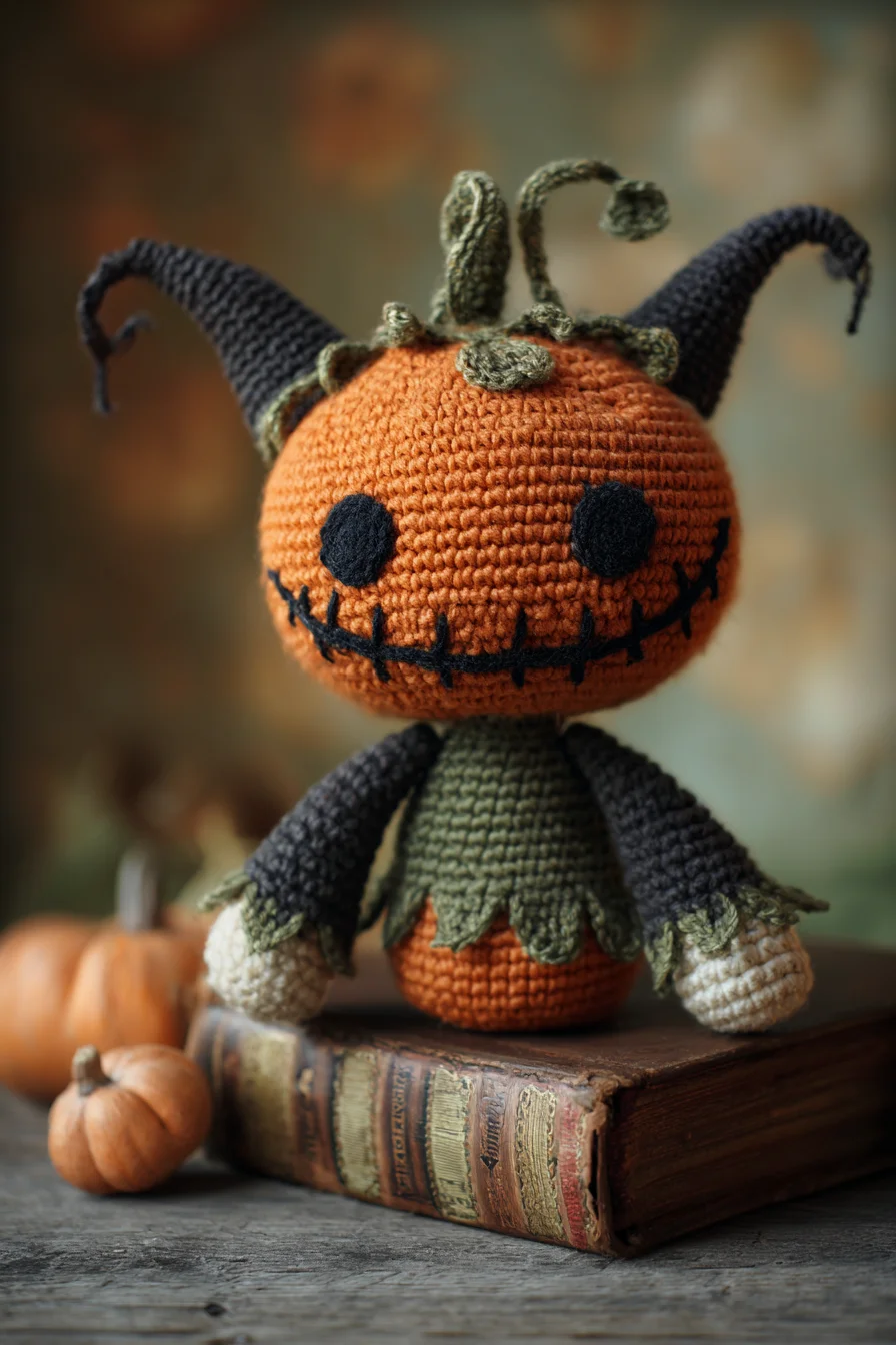 Pumpkin Jester Amigurumi Crochet Pattern — Cute Halloween Amigurumi Doll