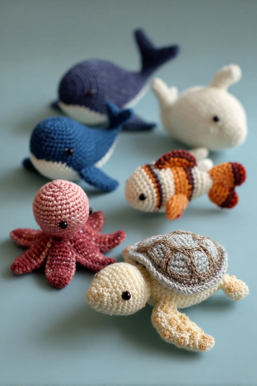Sea Creature Amigurumi — Crochet Turtle, Octopus, Whale & Fish Patterns