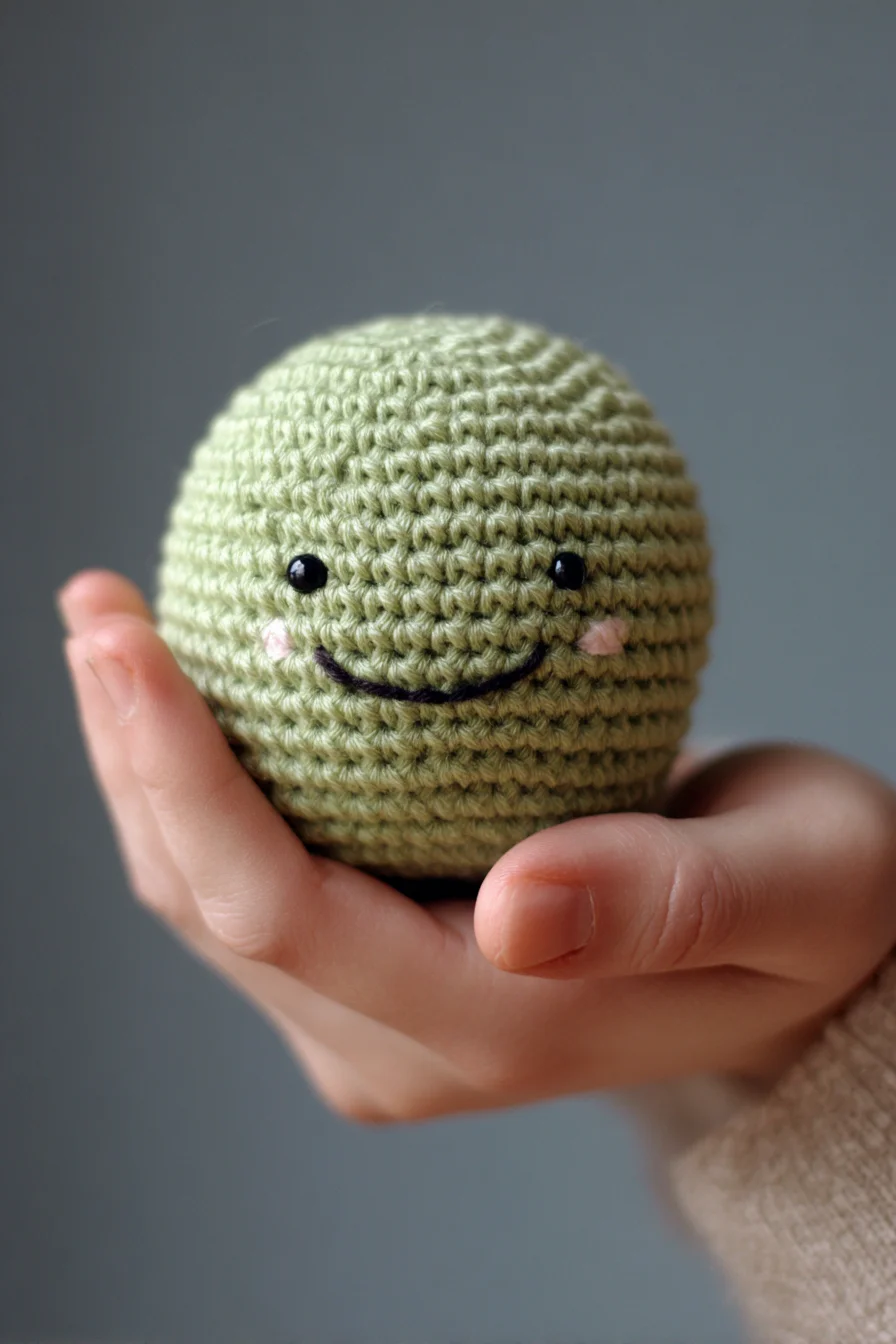 Smiling Round Amigurumi Crochet Ball — Beginner-Friendly Crochet Pattern