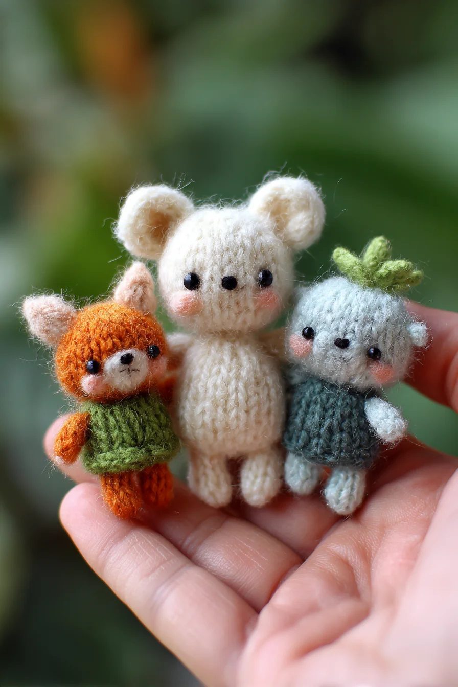 Tiny Amigurumi Animal Trio — Crochet Miniatures Pattern & Tips