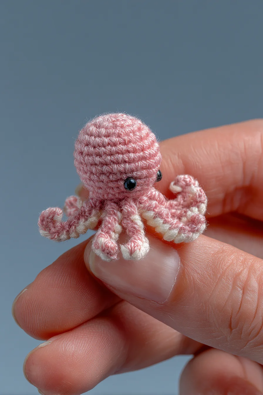 Tiny Octopus Amigurumi — Micro Crochet Pattern for Cute Mini Amigurumi